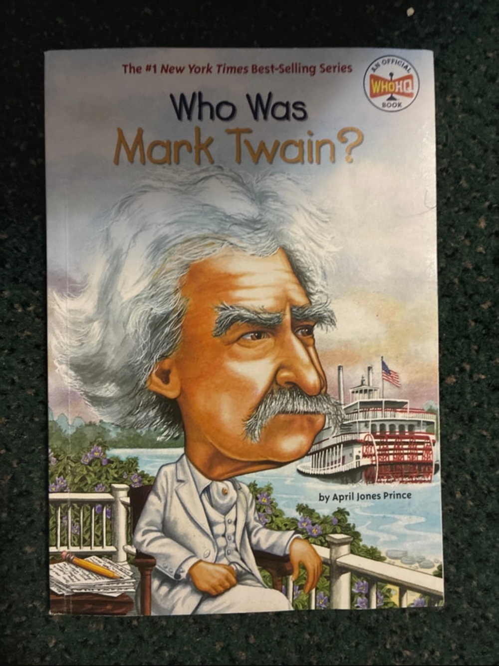Who Was Mark Twain? - Kids Educational Book (White, Illustrated Cover)